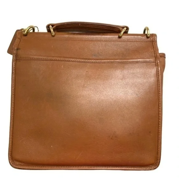 Coach vintage English tan leather reissue Willis bag 0 9927 - Picture 2 of 14